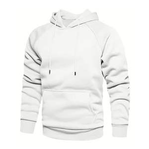 Custom Slim-Fit Pullover <b>Hoodie</b> for Men 100% Cotton Polyester OEM Design <b>Lined</b> Sweatshirts with Logo - Product Image 3