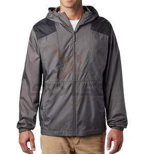 Veste coupe-vent coupe-vent personnalisée pour hommes Stand Casual OEM Service Camouflage Tissé 100% Polyester - Product Image 5