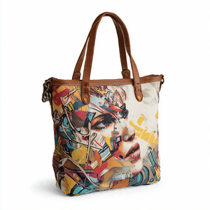 กระเป๋าโท้ทหนัง PU สำหรับผู้หญิง, กระเป๋าโท้ทสะพายไหล่แนวสตรีทกระเป๋าโท้ทหนังสำหรับผู้หญิง - Product Image 4