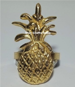 Nouvel arrivage d'anneaux de serviette citrouille feuilles d'érable modernes pour Halloween fête de noël dîner décoration de table cravate en tissu argent - Product Image 5