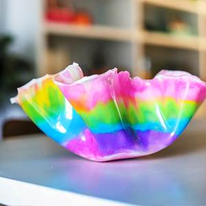 Bol de service en résine écologique, design européen moderne, artisanal, poli, lavable au lave-vaisselle, 5 pièces, couleur personnalisée - Product Image 4