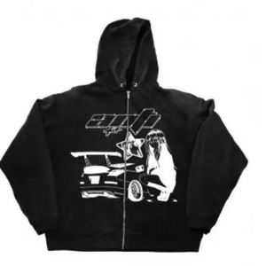 Nueva pegatina 3D impresa sudaderas con capucha para hombre Premium elegante transpirable cremallera sudaderas con capucha hombres personalizado algodón Casual pulóver - Product Image 5