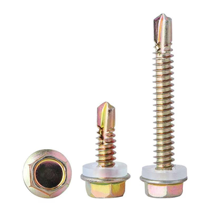 Tornillo Autoperforante de Cabeza Hexagonal de Alta Resistencia, Recubierto de Zinc Amarillo - Product Image 1