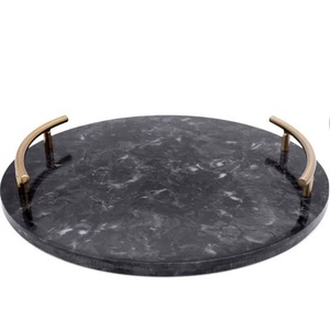 Ensemble de trois plateaux de service en nacre avec style unique de haute qualité fabriqués à la main plat de service fête de mariage - Product Image 2