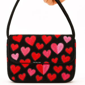 Sacs à main de soirée pour femmes indiennes, faits à la main, de haute qualité, ornés de perles scintillantes, style bohème, pour mariage, soirée - Product Image 1