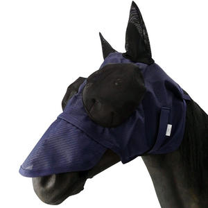 Nouveau style d'équipement équestre : Voile anti-mouches en maille avec logo personnalisé, masque anti-mouches pour l'équitation, protection des oreilles, bonnet anti-mouches pour cheval, masque en gros - Product Image 6