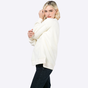 Custom Women Winter Pullover <b>Mock</b> Neck Front Logo Long Sleeves Casual Fleece - Product Image 3