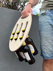 Personalized Wooden <b>Wine</b> Shot <b>Glass</b> Cup Beer <b>Holder</b> - Product Image 3