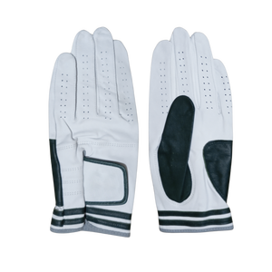 Guantes de Golf Blancos de Cuero Perforado, Guantes Deportivos para Mano Izquierda, para Entrenamiento con Palo de Golf - Product Image 4