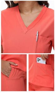 Nuevo diseño Scrub Enfermera Alta calidad Moda Scrubs Uniformes de hospital para mujeres Conjuntos médicos de enfermería - Product Image 5