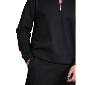 Conjunto Deportivo Unisex de Otoño, Estilo Urbano, Holgado, Sudadera Informal, Color Sólido, Algodón y Poliéster, Transpirable - Product Image 2