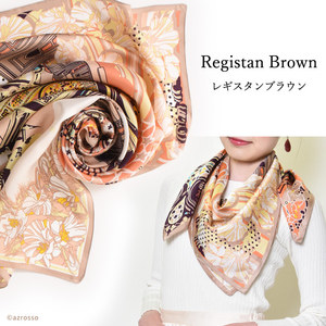 Khăn lụa cao cấp Samarkand chất lượng tuyệt hảo, giá xuất xưởng, xuất xứ Yokohama, Nhật Bản, dành cho nữ, hình vuông lớn 90cm - Product Image 6