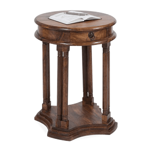 Jaipur elegante mesa de teléfono de madera maciza librería diseño elegante para uso doméstico o de oficina - Product Image 4