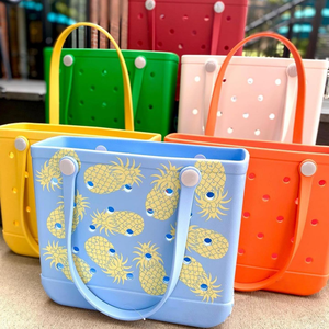 Bolso de Playa de EVA al por Mayor, Lavable, con Orificios, Ligero, de Gran Capacidad, Estilo Goma, para Mujer, Verano, Piscina, Viajes - Product Image 3