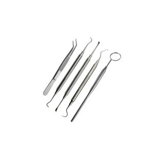 Juego de Instrumentos dentales de acero inoxidable, kit profesional duradero, juego de instrumentos dentales con sonda de espejo explorador y escalador - Product Image 5