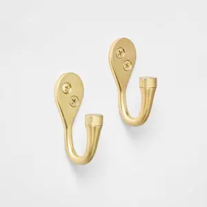 Crochet mural moderne élégant logo personnalisé imprimé à la main élégant décoratif fabriqué par Ahmad Exports crochets muraux pour salle de bain - Product Image 1