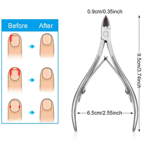 Cortaúñas de Acero Inoxidable de Primera Calidad, Cortacutículas con Apertura de Mandíbula Ancha, Herramienta Profesional de Salón, KAAMIR INSTRUMENTS - Product Image 4