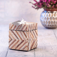 Boîte d'incrustation de nacre de luxe pour Ramadan Eid Emballage cadeau décoratif de qualité supérieure pour les dattes de chocolat, bonbons et cadeaux de vacances
