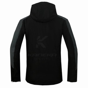 Chaqueta de Invierno Softshell con Capucha y Logotipo Frontal para Hombre, Ligera, Cálida, Ecológica, Transpirable, de Nailon, Personalizable para Uso en Exteriores - Product Image 4