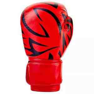 High Quality Customizable Leather Polyester Boxing <b>Gloves</b> Adults Custom Color Breathable <b>Moisture</b> Wicking Hook Loop Closure - Product Image 5