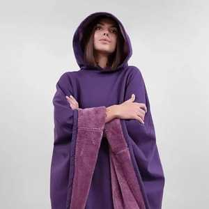 Venta caliente Manta con capucha usable personalizada Manta con capucha calentada con bolsillo - Product Image 2