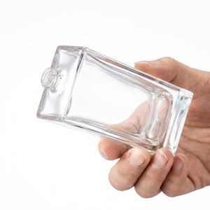 Mejor Precio, Elegante Botella de Perfume de Vidrio Rectangular de 100 ml con Pulverizador y Tapa Redonda <span class=keywords><strong>Negra</strong></span> para Hombre, Precio de Fábrica - Product Image 2