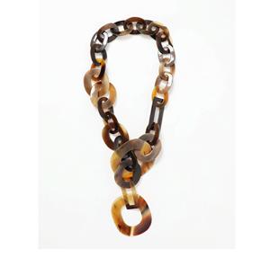 Handmade Modern Buffalo Horn Necklace Set Trapezium Shaped Personal <b>Gift</b> Brown Sambhal ID Priced at Rs 600 - Product Image 4