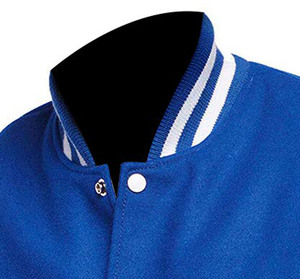 Bomber à manches régulières personnalisée de haute qualité pour hommes veste universitaire à broderie surdimensionnée veste de baseball universitaire pour hommes - Product Image 3