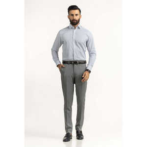 Modern Fit <b>Men's</b> Casual Dress <b>Shirts</b> 100% Cotton Poplin <b>Striped</b> Pattern <b>Long</b> <b>Sleeves</b> Size 3XL Anti-Wrinkle FS-STR25-243 - Product Image 5