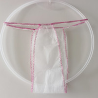 Professioneller Lieferant Kensmile Damen Weiße Einweg Umweltfreundliche Atmungsaktive Vlies-Tangas G-Strings für Schönheitssalons