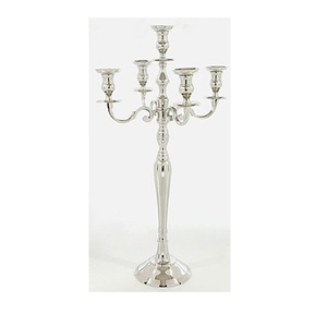 Bougeoir de mariage en verre pour centres de table Décoration de mariage Décoratif Rond en métal Fer Décoratif - Product Image 2