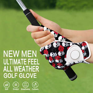 Guantes de golf de cuero de Cabretta genuino con logotipo personalizado de clase alta piel de oveja - Product Image 3