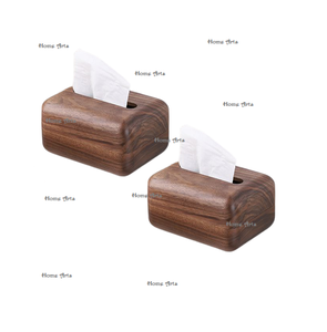 Set of 2 Wooden Napkin Tissue Box With Greatest Quality Rectangular Shape Tissue Storage Box At Low Price - Product Image 3