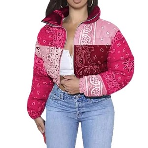 Personalizar sublimación impresa chaqueta de invierno de alta calidad al por mayor chaqueta Puffer Casual elegante Puffer chaqueta de las mujeres - Product Image 4