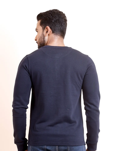 Premium Loopknit manga larga cuello en V sudadera más vendida 100% algodón cómodo elegante uso diario de invierno patrón sólido ODM - Product Image 6