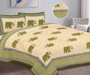 Ensemble de literie imprimé floral indien de meilleure qualité motif animal couvre-lit haute visibilité et confort - Product Image 2