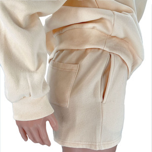 Ensemble de survêtement d'hiver deux pièces pour femmes |   Pantalon de sport, haut à capuche avec fermeture éclair |   Haute qualité 100% coton Écologique Respirant Décontracté - Product Image 3