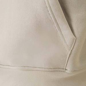 <b>Thick</b> Fleece Embroidered Plain Dyed Oversized Hoodie Warm Autumn Men's Cotton Pullover Sweatshirt Factory Wholesale - Product Image 4