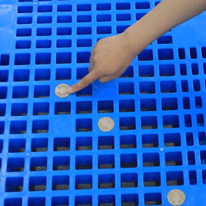 Palette en plastique Euro HDPE pour l'industrie du rayonnage, palette en plastique standard européenne à simple face, haute résistance - Product Image 2