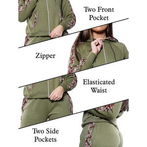 Ensemble de survêtement décontracté de haute qualité en gros pour femmes, ensemble de survêtement deux pièces, tenue personnalisée avec logo, vêtements de sport de fitness, ensemble de jogging surdimensionné - Product Image 4