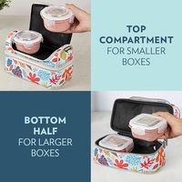 Ensemble de boîtes de conservation en verre borosilicate résistant à la chaleur, best-seller en gros, avec sac pour le bureau, l'école et les voyages