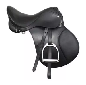 Selle de cheval en cuir véritable de haute qualité en gros du fabricant anglais Drum Dyed Dressage Brown Origin Horse Equipment - Product Image 1