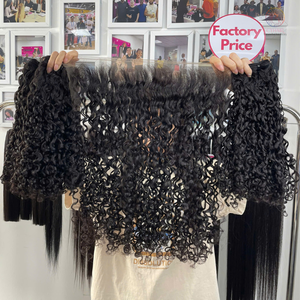 วิกผมหยิกแบบชาวเวียดนามสีดำธรรมชาติ - Product Image 4