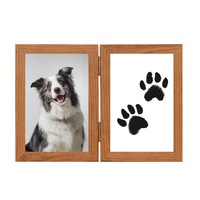 Cadre photo commémoratif pour animaux de compagnie avec kit d'empreintes de pattes pour la commémoration de la perte de chien ou de chat, décoration intérieure, coffret cadeau, vente en gros
