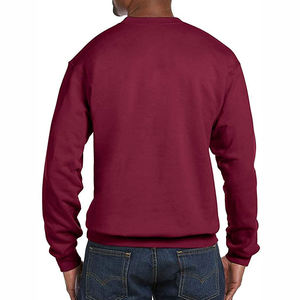 Sweat-shirt en molleton pour homme, taille XS, coton uni, col rond surdimensionné, broderie personnalisée en usine, impression unie, vente en gros pour l'hiver - Product Image 6