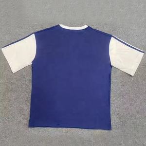 Camiseta digital con estampado de algodón tejido para hombre con logotipo personalizado de alta calidad en varios colores sólidos informales con logotipo frontal - Product Image 2