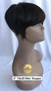 Export Top Quality 100% Raw Unprocessed Indian <b>Temple</b> Virgin 5'' 6x8 Straight <b>Men</b> Toupee Hair Extensions Wholesale Indian Vendor - Product Image 2