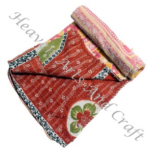 Kantha <b>Quilt</b> Gudari Kantha <b>Quilt</b> Gudari Hot Selling Wholesale Gold Supplier GD2088 <b>Handmade</b> Kantha <b>Quilt</b> Cotton Printed Indian - Product Image 6