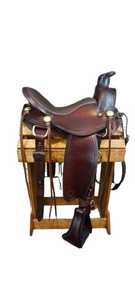 Sillín de equitación occidental de alta calidad, precio al por mayor, las últimas sillines de doma occidental para jinete de caballo, cuero de madera portátil - Product Image 5