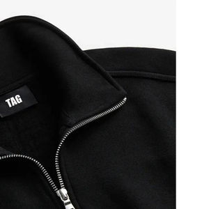 <b>Men's</b> Long Sleeve <b>Half</b> <b>Zip</b> <b>Sweatshirts</b> Custom Wholesale Hip Hop Street Wear for Winter <b>Men</b> Street Wear <b>Zip</b> up High Neck Fleece - Product Image 4